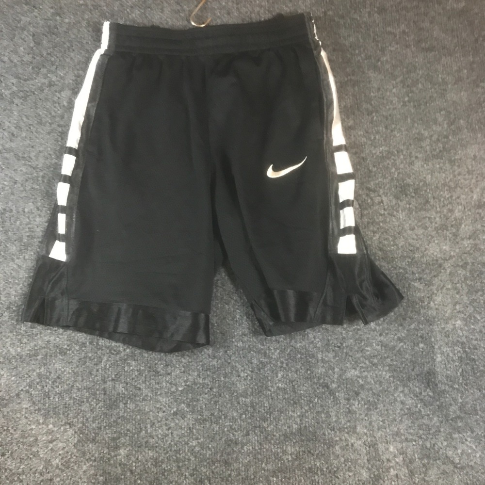 Nike Basketball Shorts Boys Large Black Good Dri Fit Elite Stripe DA0173-010